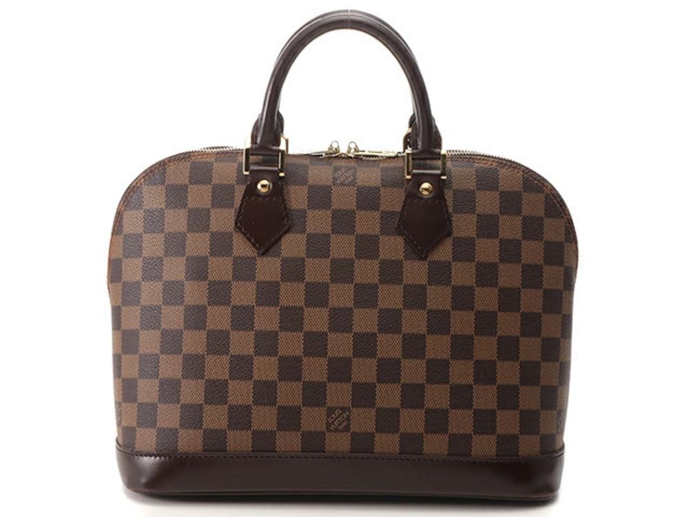 LOUIS VUITTON Alma handbag Damier Ebene Brown